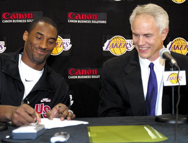Kobe Bryant and Mitch Kupchak