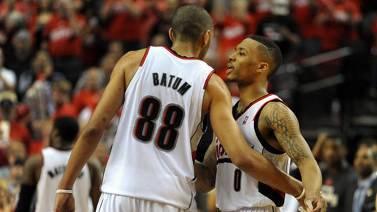 Damian Lillard and Nicolas Batum