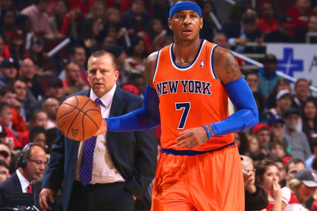 Carmelo Anthony and Tom Thibodeau