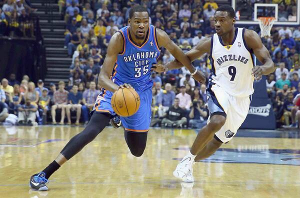 Kevin Durant and Tony Allen