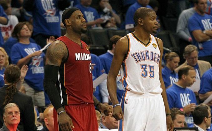 LeBron James and Kevin Durant