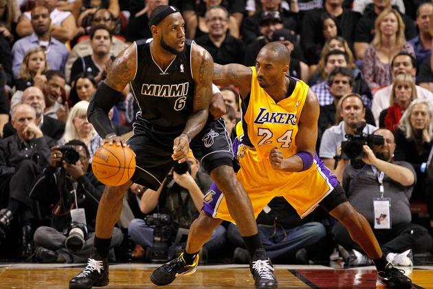 LeBron James and Kobe Bryant