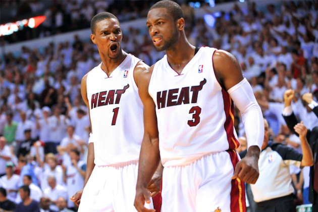 Chris Bosh and Dwayne Wade