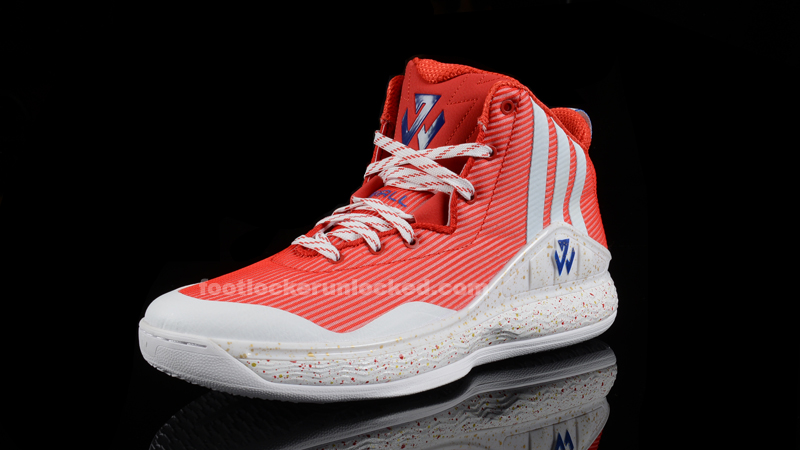 Adidas Red White John Wall J Scarlet Mid High Top Basketball Shoes Men -  beyond exchange