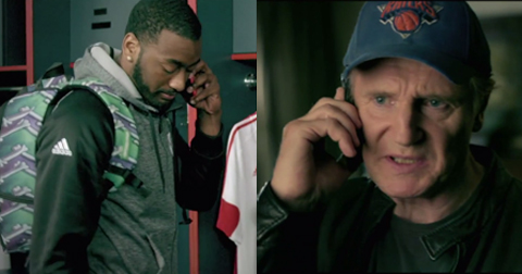 John Wall and Liam Neeson