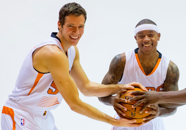 Goran Dragic and Isaiah Thomas