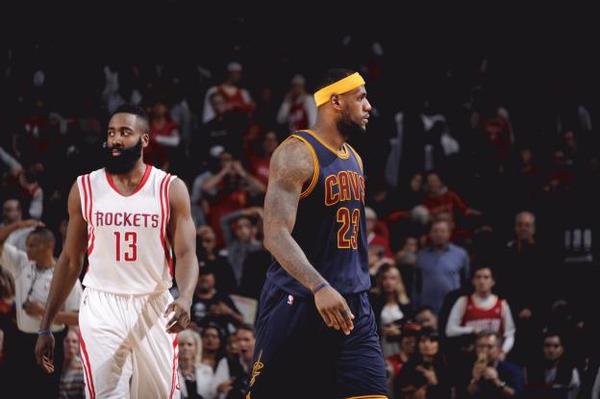 James Harden and LeBron James