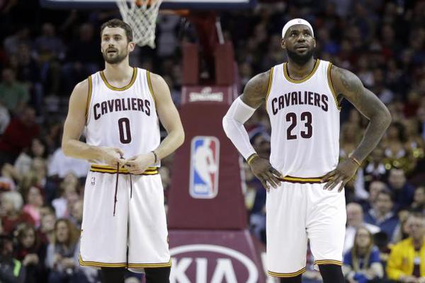 Kevin Love and LeBron James