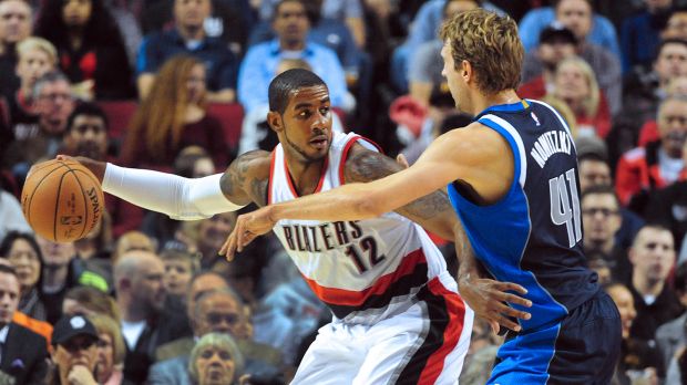 Dirk Nowtizki and LaMarcus Aldridge