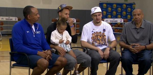 Stephen Curry and Klay Thompson