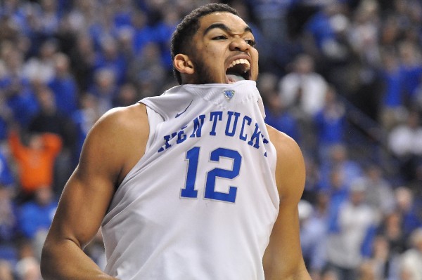 Kentucky Wildcats forward Karl-Anthony Towns (12)
