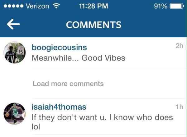 Demarcus Cousins' Instagram