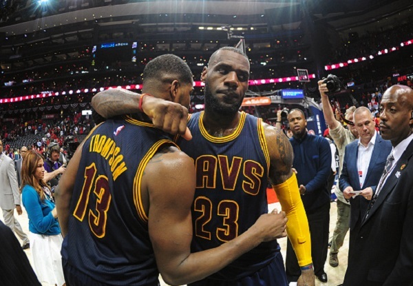 LeBron James and Tristan Thompson