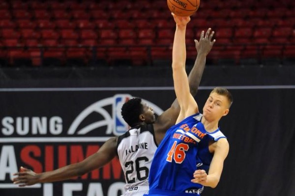 Kristaps Porzingis was happy with his Summer League debut.