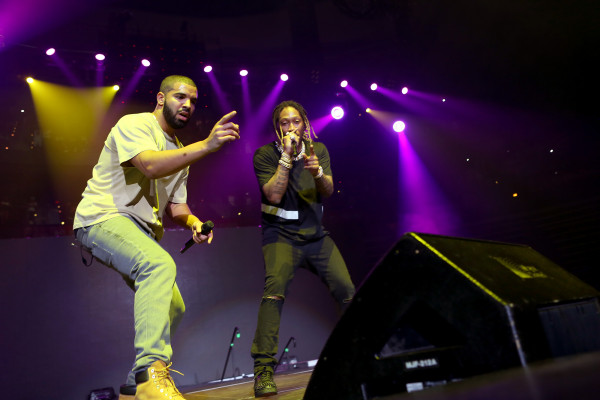 June 20, 2015 -- ATLANTA -- Drake makes a surprise appearance Future at Birthday Bash 20. (Akili-Casundria Ramsess/Special to the AJC)