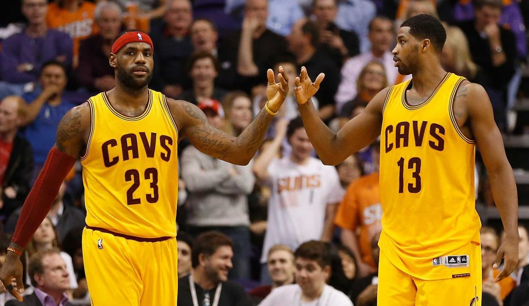 LeBron James and Tristan Thompson