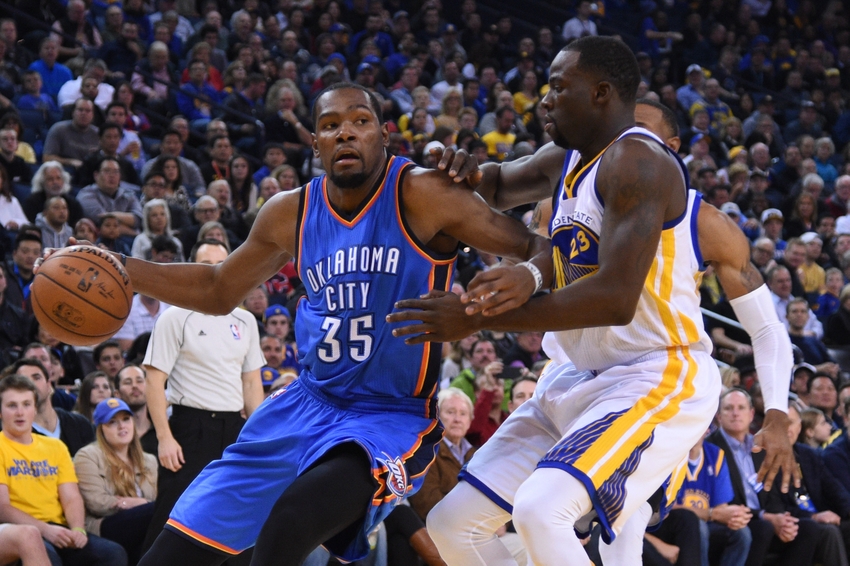 Kevin Durant and Draymond Green