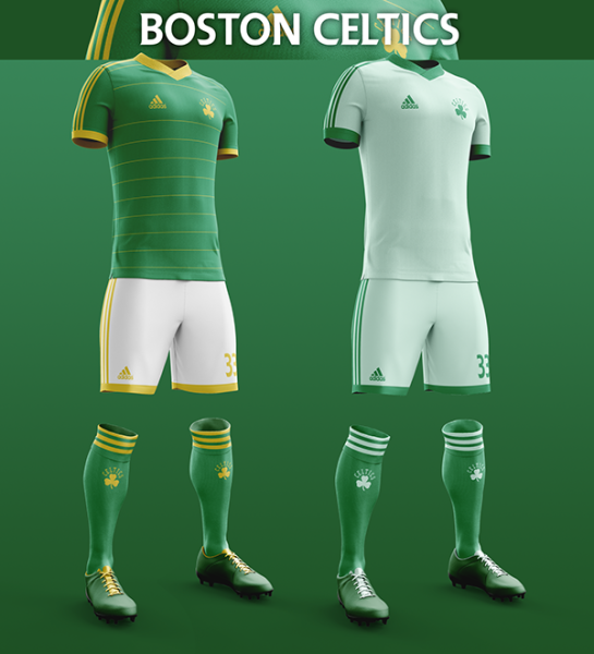 Boston Celtics soccer jersey 