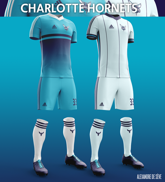 Charlotte Hornets soccer jersey 