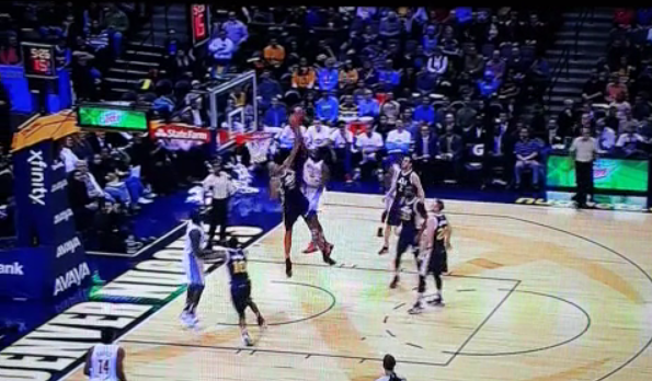 Rudy Gobert and Kenneth Faried