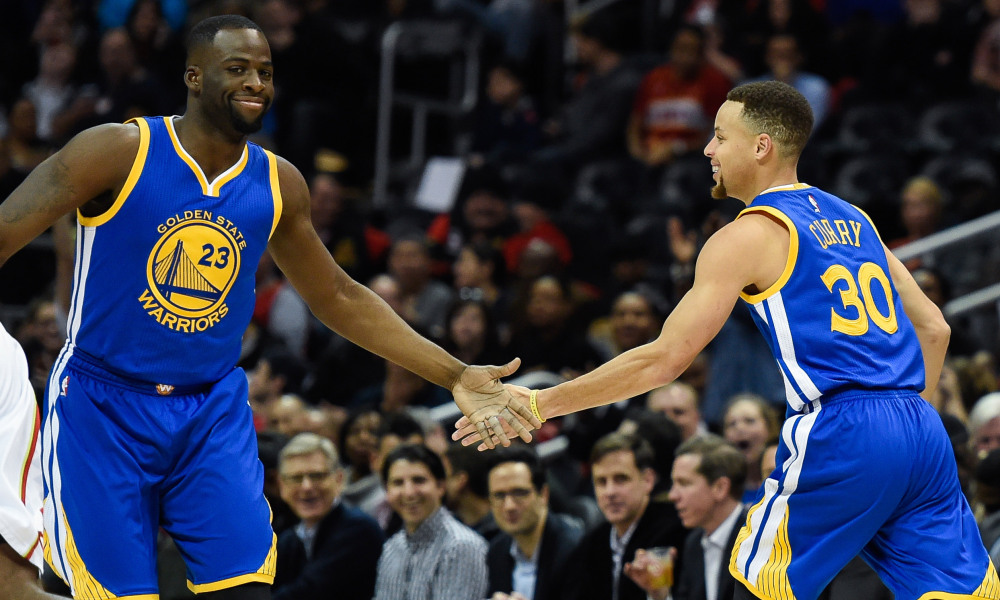 Draymond Green and Stephen Curry