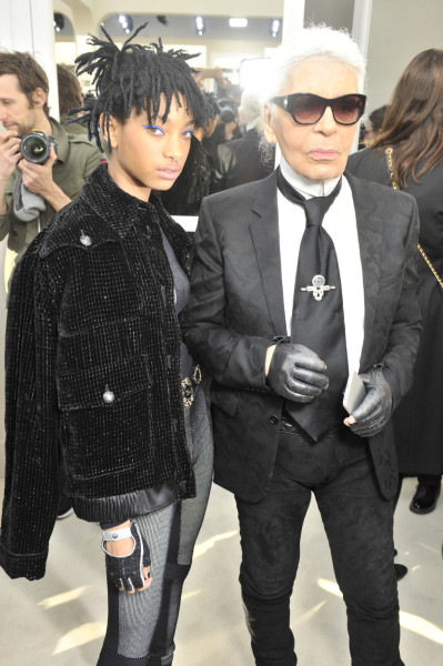 Willow and Karl Lagerfeld