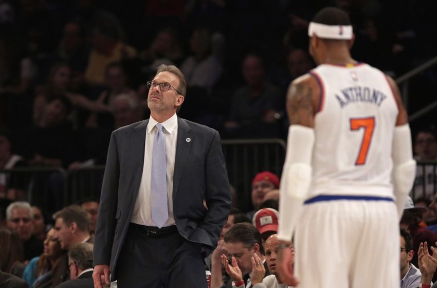 Kurt Rambis and Carmelo Anthony