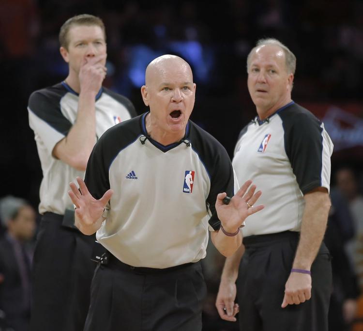NBA Referees - RAY STUBBLEBINE/REUTERS