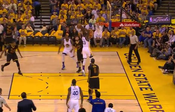 Draymond Green throws down two handed flush during game 7