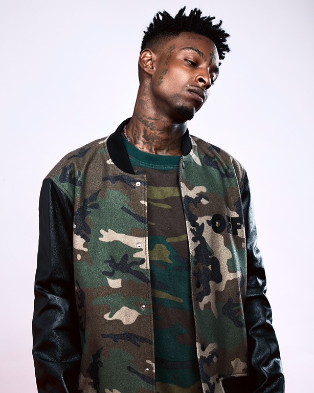 21 Savage Models Virgil Abloh's OFF-WHITE 2016 F/W Collection