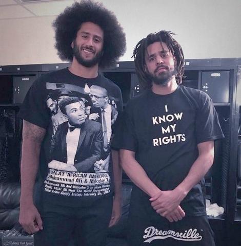 Colin Kaepernick and J. Cole