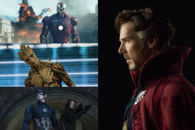 marvel top 10 movies iron man dr strange captain america 